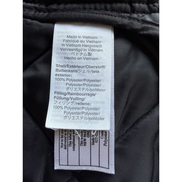 J. Crew Mercantile Black Quilted packable Jacket Barn Chore mock Men's Size M - Picture 4 of 10